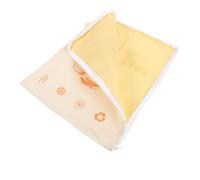 TOYANDONA Paquet Cire d'abeille à Fermeture Éclair, Double Couche | Coton Beige Lavable, Ouverture D’une Main, pour Baguette et Pains Européens, de Rangement