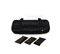 TOYANDONA Paquet de Sable Réglable 27 Kg Noir 60Lbs en Tissu Oxford Résistant Paquet Lestés pour Entraînement Fitness Musculation et Cross-Training à Domicile avec Doublure Étanche et