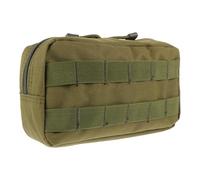 TOYANDONA Paquet Molle Vert en Tissu Oxford Résistant à L'usure Fermeture Éclair, Petit Design Simple pour Accessoires de Secours Lors de Promenades ou Sorties à Vélo