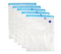TOYANDONA Paquet sous Vide Alimentaires Réutilisables 26x34 Cm, Lot de 5 Set de Paquet Pompe Manuelle Filtrante, Sachets D’emballage Hermétiques pour Conservation Longue Durée et Protection