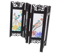 TOYANDONA Paravent Pliable De Bureau Petit Modèle Rétro en Matériau Sûr, Mini Écran Décoratif Chinois pour Espaces Réduits, Décoration Intérieure Salon Salle à Manger, Accessoire D’Art De Table