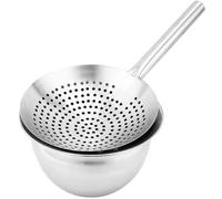 TOYANDONA Passoire à Huile Multifonctionnelle en Acier Inoxydable 24 CM Récipient Profond de 23 CM Bol à Huile Réutilisable Cuisine Accessoire Pratique pour Égoutter Outil Résistant à