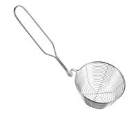 TOYANDONA Passoire à Nouilles Inox avec Poignée Longue Panier Profond Anti Cuisine Maison Égouttoir Fin pour Spaghetti et Pâtes Accessoire Pratique pour Hot Pot S