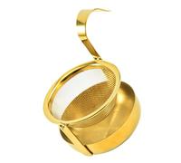 TOYANDONA Passoire à Thé Rotative Acier Inoxydable Réutilisable Filtre Fin sans Résidu Mini Pratique pour Théière et Tasse