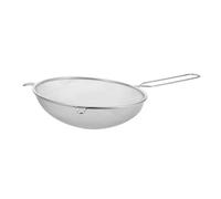 TOYANDONA Passoire Inox à Maille Fine avec Manche Long Ergonomique Résistant Chaleur Écumoire Filtrante pour Égoutter Frites Légumes Viande Ustensile Polyvalent pour Cuisine Maison