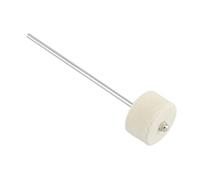 TOYANDONA Pédale en Acier Inoxydable et Feutre Blanc Marteau de Robuste Son Traditionnel, Accessoire pour Batterie et Tambour Grosse Caisse