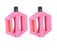 TOYANDONA Pédales de Garçon Fille Antidérapantes Plastique pour Vélos de Montagne et Installation Facile Axes Stables pour Âges Lot de Rose