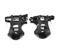 TOYANDONA Pédales de Vélo Antidérapantes avec Sangles de Cale-Pieds Paire pour Vélo de Route et VTT Stationnaire Accessoires Cyclisme Extérieur et Intérieur Compatibles Adultes Solide