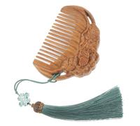 TOYANDONA Peigne à Cheveux Design Ergonomique Sculpté Léger en Bois de pour Usage à Domicile Voyage, pour Femmes Recherchant Coiffure Naturelle