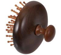 TOYANDONA Peigne Bois Portable Petit pour Lavage des Cheveux Brosse Massante Ergonomique pour Chevelu Accessoire Multifonction Doux et Léger Massage Du Chevelu sans Dommage pour Types de