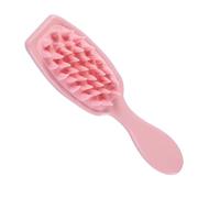 TOYANDONA Peigne de massage pour animaux de compagnie bain pour animaux de compagnie shampooing scrubber marié laveur de bain pour chien fournitures de bain pour chiots Gel de silice rose