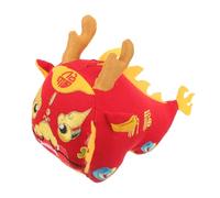 TOYANDONA Peluche Dragon Mascotte Multifonctionnelle Peluche Rouge Doux Décoration Suspendue pour Dentreprise et Fêtes