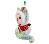 TOYANDONA Peluche Serpent Douce et Mignonne Année du Serpent Mascotte Chinoise Décoration Festive pour Maison Bureau et Voiture Cadeau Souple et Confortable