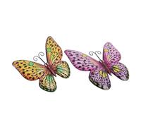 TOYANDONA Pendentif Art Mural Fer Papillon Décorations pour Jardin Extérieur Déco Suspendue pour Clôture et Maison