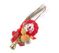 TOYANDONA Pendentif Balai en Paille Petit Taille pour Bébé, Décoration de Porte D'entrée pour Fête du Printemps 2026, Ornement Feng Shui Suspendu, Ambiance Festive pour Chambre Bébé,