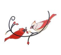 TOYANDONA Pendentif D'oiseau Rouge Rouge-gorge Figurine Cardinale Ornements Muraux D'oiseau Coloré Oiseaux Cardinaux De Noël Décoration Murale Oiseau Ornements D'oiseaux Le Fer