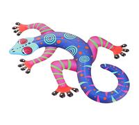 TOYANDONA Pendentif Gecko En Décoration Murale Suspendue Pour Intérieur Et Extérieur En Métal Solide Ornements Muraux Colorés Pour Maison Et Jardin