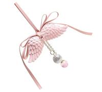 TOYANDONA Pendentif Parfumé Ailes D'ange Double Face pour Rétroviseur de Voiture, Set Suspendu Huile Essentielle Vanille, Accessoire Décoration Intérieur Voiture, Désodorisant Compact