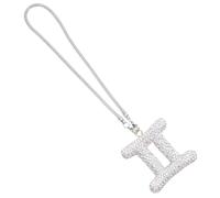 TOYANDONA Pendentif Rétroviseur Voiture Zodiac Strass Double Gémeaux Décoration Suspendue pour Intérieur Voiture