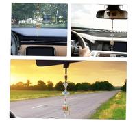 TOYANDONA Pendentif Roue De Prière Tibétain Moulin à Prières En Métal, Lot De 2 Breloques Bouddhistes, Amulette Feng Shui Protectrice Pour Voitures Et Porte-clés Paquet à Dos