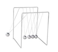 TOYANDONA Pendule Newton Carré Métal Ornement de Bureau Cinétique pour Décoration Maison et Expérience Scientifique Modèle Équilibre et Dynamique pour Garçon Fille et Adultes S