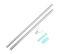 TOYANDONA Perche Télescopique Acier Inoxydable Tête Aluminium Support Rétractable pour Séchage De Vêtements sur Armoire Et Balcon