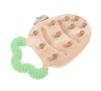 TOYANDONA Perchoir en Bois pour Perroquet de Carotte Bouchon en Liège, Plateforme Suspendue Stable Mâcher pour Perruches, Conures et Calopsittes - Support Multifonctionnel pour Cage