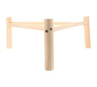 TOYANDONA Perchoir Triangulaire en Bois Massif 42 CM X 16 CM Support à Oiseaux Robuste et Stable D’Entraînement pour Poules et Perroquets Aire de Jeux Naturelle pour Poulailler