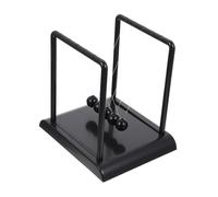 TOYANDONA Perles du Pendule De Newton Noir Décoration Scientifique pour Bureau Et Maison Taille Moyenne Matériau Solide Équilibre Cinétique Art Physique Présent Original