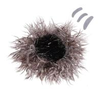 TOYANDONA Perruque Old Man avec Moustache et Sourcils Faux Set de Déguisement Scientifique Tressé Accessoire Cosplay Sécurisé pour Garçon Fille et Adultes pour Halloween et Spectacles