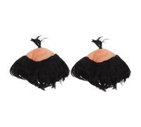 TOYANDONA Perruques De Samouraï Chauves Pour Cosplay Et Déguisement, Synthétiques, Lot De 2, Accessoires Hommes, Cosplay Fête Et Spectacle, Perruques Humoristiques Réalistes