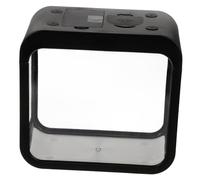 TOYANDONA Petit Aquarium avec Lumière LED Amovible Boîte De Combat pour Poissons Design Transparent Compact Et Alimenté par Batterie Et Décoration De Bureau