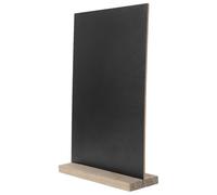 TOYANDONA Petit Tableau Noir en Bois, Support Décoratif Double Face pour | Ardoise à Craie, Usage pour Stands Alimentaires et Enseignes, Fabriqué en Bois, Format Compact