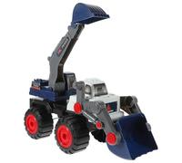 TOYANDONA Petite Pelleteuse pour Garçon et Filles Modèle Réduit de Véhicule de Chantier Bleu Camion Benne en Plastique Sécurisé D’Ingénierie pour Jeu Créatif et Anniversaire