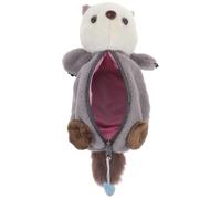 TOYANDONA Petite Trousse à Crayons Peluche Loutre, Légère, Grosse Capacité | Fermeture Zippée, Coton et Peluche, pour Élèves et Enseignants, Rangement de Fournitures ou Maquillage