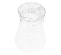 TOYANDONA Pichet à Jus Transparent 1,5 L en Acrylique Couvercle Emboîtant, Récipient pour Boissons Fraîches Adapté aux Garçon et Filles et Événements en Plein Air