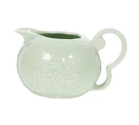 TOYANDONA Pichet à Lait Céramique Classique Européen Pot Multi-usage pour Sauce et Vinaigre Service Élégant pour Café Restaurant et Maison Vert