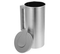 TOYANDONA Pichet Inox 2L à Couvercle Sécurisé et Poignée Pratique, Récipient à Eau en Acier Robuste, Carafe pour Boissons Fraîches, Usage Bureau et Maison
