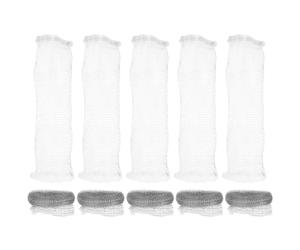 TOYANDONA Pièges à Peluches Installation Facile et Résistance à L'usure en Acier Inoxydable Lot de 10 Filtre de Vidange pour Machine à Laver pour Tuyaux de Lave-linge
