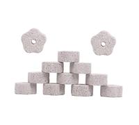 TOYANDONA Pierre à Mâcher Minérale Calcium pour Hamster, Lapin, Cochon d'Inde - 12 Pièces 4x2 Cm - Naturelle, Résistante, Adaptée Cages Petits Rongeurs Et Animaux De Compagnie