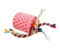 TOYANDONA Pierre à Mâcher pour Oiseaux avec Clochette, Bloc Minéral Naturel pour Perruches et Perroquets, à Ronger Suspendu pour Cage, Favorise la Santé du Bec et L'activité des Petits