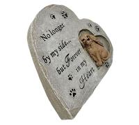 TOYANDONA Pierre Commémorative en Résine pour Chien Tombeau de Cœur Ornement de Jardin Pierre Tombale pour Animaux de Compagnie Souvenir pour Chiens