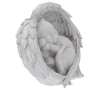 TOYANDONA Pierre Commémorative pour Chat Ange en Résine, Stèle Funéraire Décorative De Jardin, Statue Commémorative Intérieure Et Extérieure, Tribute pour Animal De Compagnie