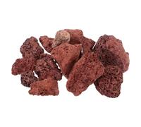 TOYANDONA Pierre Volcanique Filtrante pour Aquarium 500 G, Décoration et Cachette Naturelle pour Poissons, Matériau Sûr pour Eau Douce et Salée, Ornement Aquariophile Rouge Foncé, Gravier