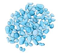 TOYANDONA Pierres de Cristal de Verre Bleu 500 G pour Aquarium, Galets Décoratifs Transparents, Quartz Verre, Décoration Aquarium Tortue et Vase, Accessoires Poissons et Plantes Aquatiques