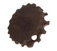 TOYANDONA Piètement en Bois Massif Porte-sphère Le Cristal Représente L'affichage Porte-Pierres pour L'affichage Pot pour Les Plantes Socle en Bois Dark Brown