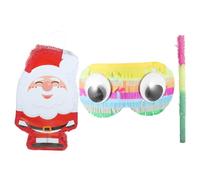 TOYANDONA Piñata de Noël Papier Piñata Père Noël Remplie Décoration de Fête Suspendue Festif pour Fête