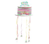 TOYANDONA Pinata Licorne Miniature à Tirer pour Fête Anniversaire Garçon Fille Décoration Suspendue Colorée et Accessoire de Jeu Festif