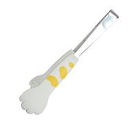 TOYANDONA Pince à Aliments en Acier Inoxydable Petite Taille, Forme Patte de Chat, Silicone Résistant la Chaleur, Pince Cuisine pour Barbecue et Ustensiles, Outil Couleur Couleur Aléatoire