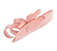 TOYANDONA Pince à Cheveux Rétro en Lin Couleur Chair Chapeau de Mariée Voilette Accessoire Coiffure pour Femme pour Mariage Cocktail et Goûter Léger et Résistant Fixation Facile